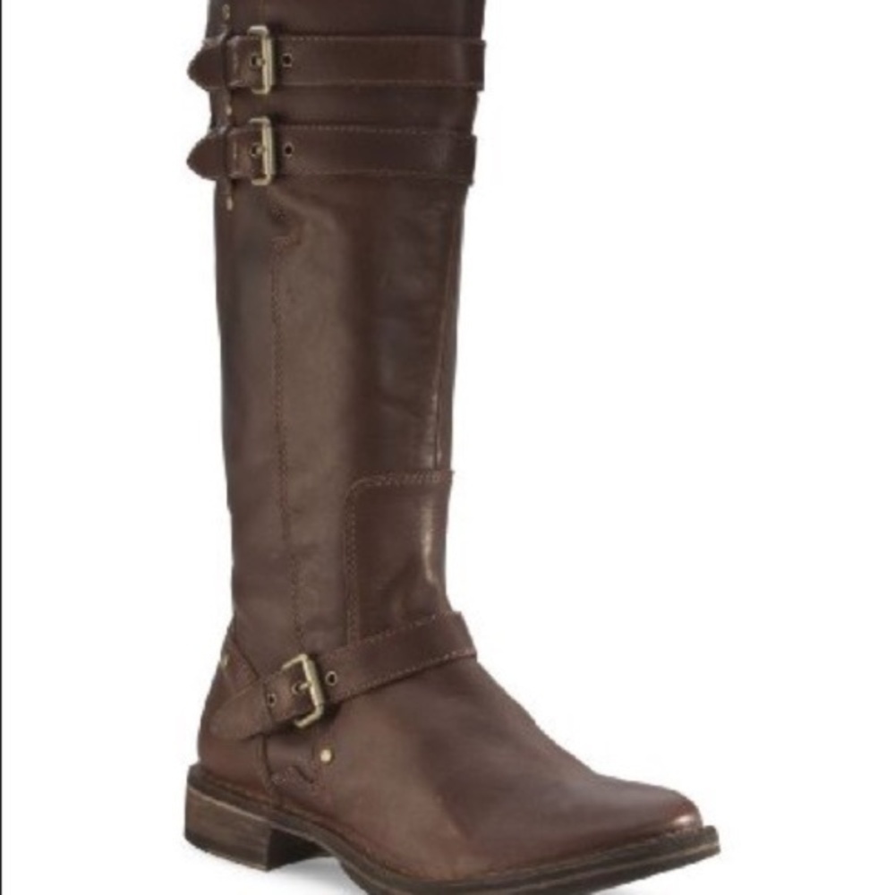 UGG Gillespie Dark Brown Riding Boots 7.5
